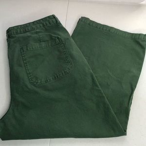 GREEN UNIVERSAL THREAD 18/34R Wide Leg Ankle Pants